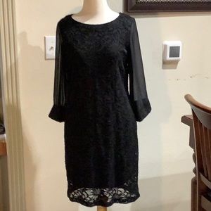 RN studio little black dress